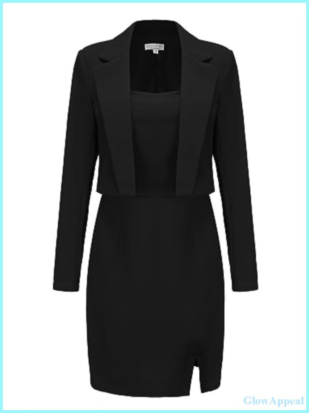 EXLURA Women's 2 Piece Blazer Dress Set Business Work Office Outfit